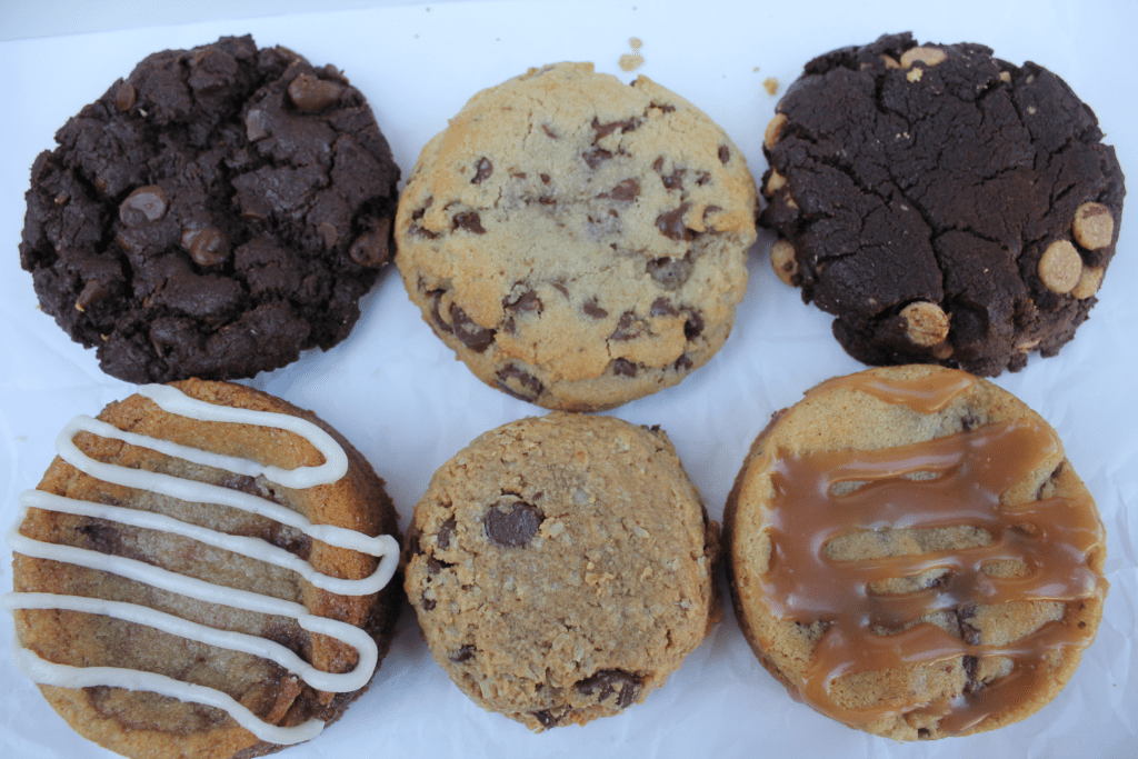 Assorted Cookie Heaven Cookies lined up side-by-side
